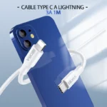 1HORA V8 Series TYPE C to Lightning 3A Cable1m White CAB258 - Image 2