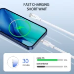 1HORA V8 Series TYPE C to Lightning 3A Cable1m White CAB258 - Image 3