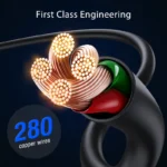 1HORA V8 Series 5A High Density PVC Data Cable USB TO C 2m  CAB269 - Image 7